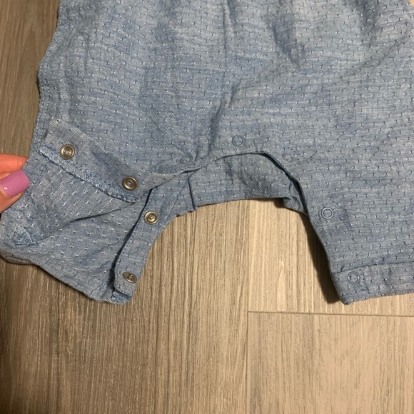 Koala Kids Blue Overalls with Cute Face Design - Picture 2 of 6